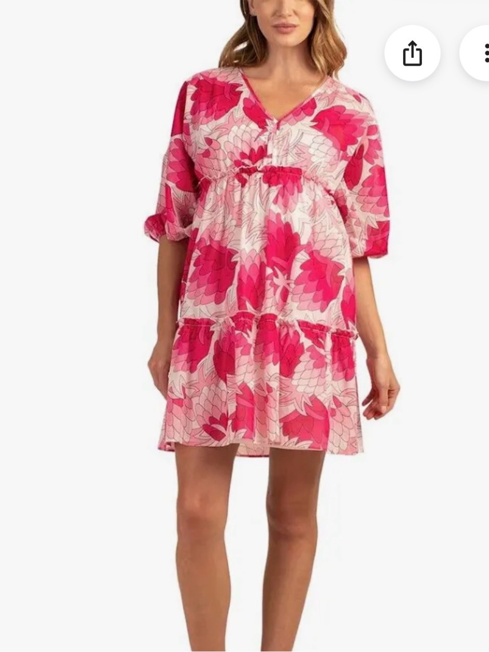 Trina Turk Arco Iris 2 Chic Mini Spring Summer Brunch Dress- Size L